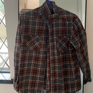 RVCA mens flannel size medium